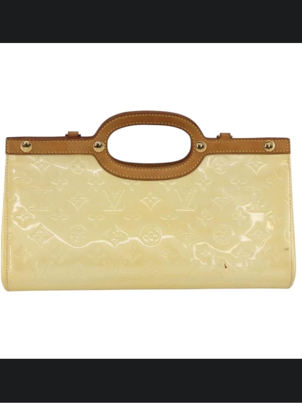 Louis Vuitton Roxbury Drive Perle Monogram Vernis Patent Leather Bag Strap